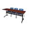 Kobe Rectangle FlipTop Table, 84" W, 29" H, Laminate Top, Cherry MKFTM8424CH47BE - alternate 1